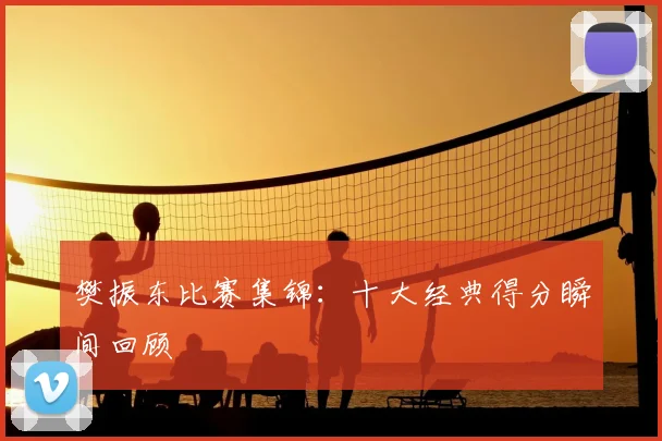 樊振东比赛集锦：十大经典得分瞬间回顾