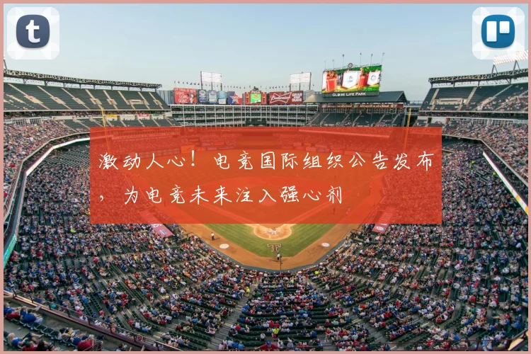 激动人心！电竞国际组织公告发布，为电竞未来注入强心剂